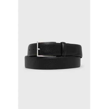 Strellson Curea de piele bărbați, culoarea negru