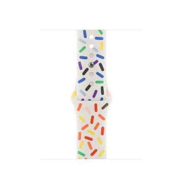 Curea Smartwatch Apple MRTP3ZM/A pentru Watch 45mm, Pride Edition Sport Band, M/L (Multicolor)