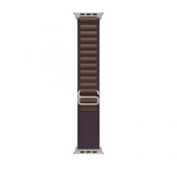 Curea Smartwatch Apple MT5N3ZM/A pentru Watch 49mm, Alpine Loop, Small (Indigo)
