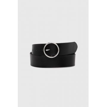 Levi's curea de piele femei, culoarea negru, D7306-0004