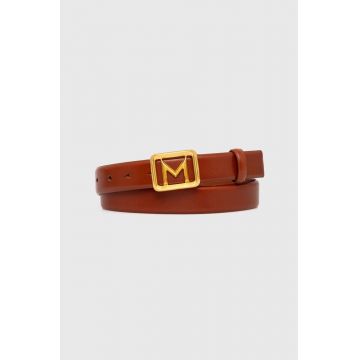 Marella curea de piele femei, culoarea maro, 2423506026200