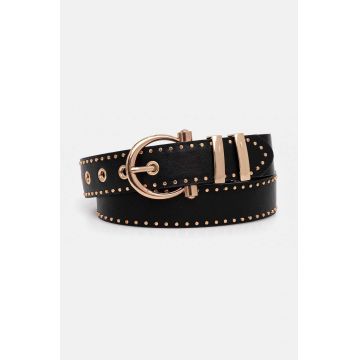 Morgan curea 3CLOUS femei, culoarea negru, 3CLOUS