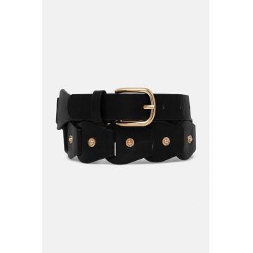 Morgan curea 3VAGUE femei, culoarea negru, 3VAGUE