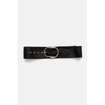 Sisley curea femei, culoarea negru, 6HEEWL02F