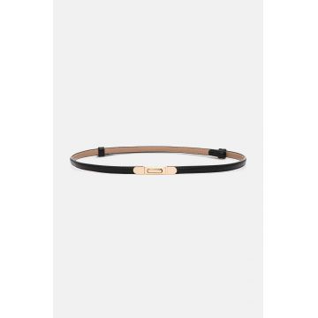 Answear Lab curea de piele femei, culoarea negru