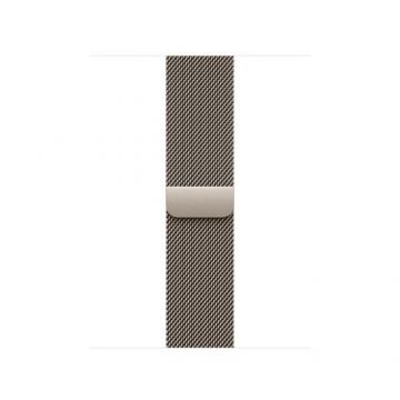 Curea Smartwatch Apple MAXK4ZM/A pentru Watch 40mm, Natural Milanese Loop (Argintiu)