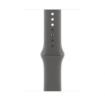 Curea Smartwatch Apple MXLX3ZM/A pentru Watch 46mm, Sport Band, S/M (Gri)