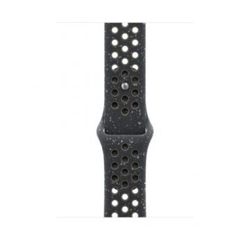 Curea Smartwatch Apple MYL73ZM/A pentru Watch 46mm, Nike Sport Band, M/L (Albastru)
