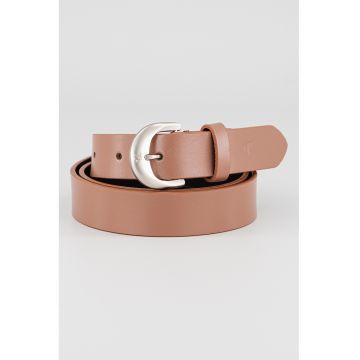 Curea de piele cu logo stantat