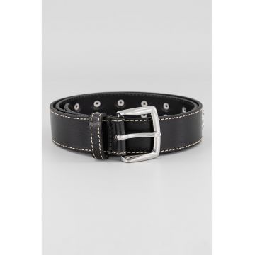 Curea de piele cu nituri metalice Larry