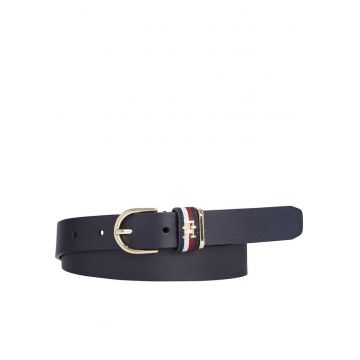 Curea -  Piele naturala - Albastru - 80 cm