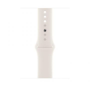 Curea Smartawtch Apple MXM73ZM/A pentru Watch 46mm, Sport Band, M/L (Alb)