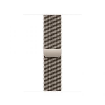 Curea Smartwatch Apple MXMM3ZM/A pentru Watch 42mm, Natural Milanese Loop (Argintiu)
