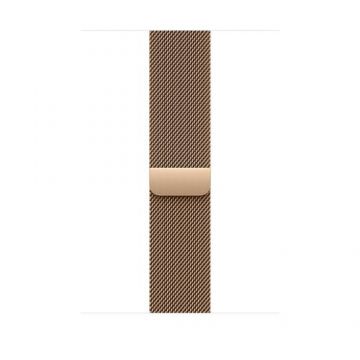 Curea Smartwatch Apple MXMR3ZM/A pentru Watch 46mm, Milanese Loop, M/L (Auriu)