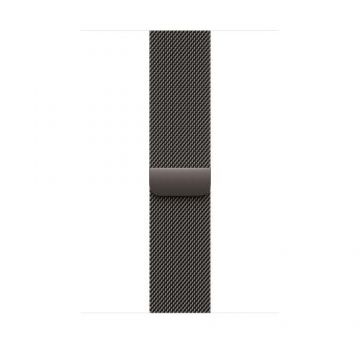Curea Smartwatch Apple MXMT3ZM/A pentru Watch 46mm, Slate Milanese Loop, M/L (Gri)