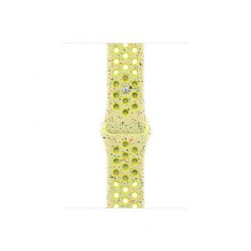 Curea Smartwatch Apple MXU73ZM/A pentru Watch 46mm, Nike Sport Band, S/M (Galben)