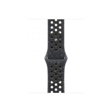 Curea Smartwatch Apple MYJP3ZM/A pentru Watch 42mm, Nike Sport Band, S/M (Negru)