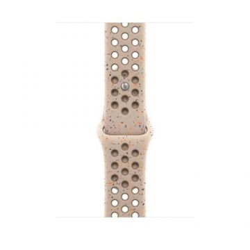 Curea Smartwatch Apple MYL83ZM/A pentru Watch 46mm, Nike Sport Band, S/M (Bej)