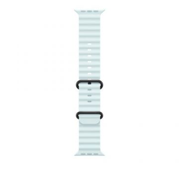 Curea Smartwatch Apple MYP83ZM/A pentru Watch 49mm, Ocean Band, Black Titanium Finish (Albastru deshis)