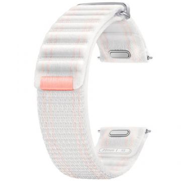 Curea Smartwatch Samsung ET-SVL29SPEGWW, pentru Galax Watch 7, Fabric Band, XS (Roz/Alb)