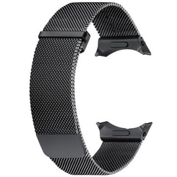 Curea Smartwatch Samsung GP-TYL315SAABW pentru Galaxy Watch 7 (44mm), Milanese Band, M/L (Negru)