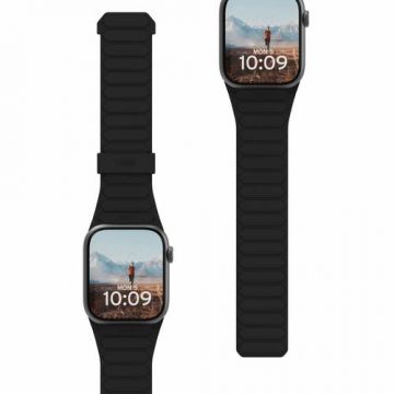 Curea UAG Pathfinder Apple Watch 41mm / 40mm / 38mm (Negru/Gri)