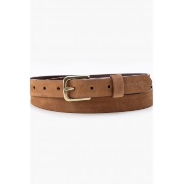 Curea de piele cu logo stantat