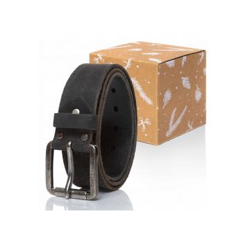 Curea Din Piele -  Sopo-Tt424 - Piele - Culoare: Negru - Latime: 4 - 5 cm - Lungime: 85 cm - Negru -