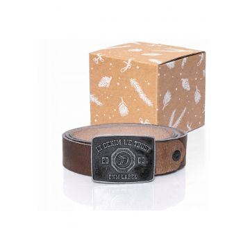 Curea Din Piele -  Sopo-Tt436 - 100 cm - Maro - 100% Piele Naturala - Culoare Maro - Lungime 100 cm - Latime 4 cm