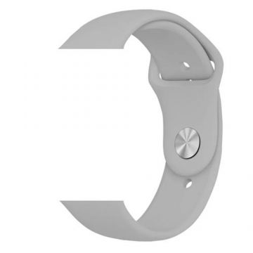 Curea OEM Silicon Simple pentru Apple Watch 42mm / 44mm / 45mm / 49mm Series, S/M, Gri