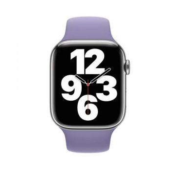 Curea Smartwatch Apple MKUY3 pentru Watch 45mm, Sport Band, Regular (Mov)