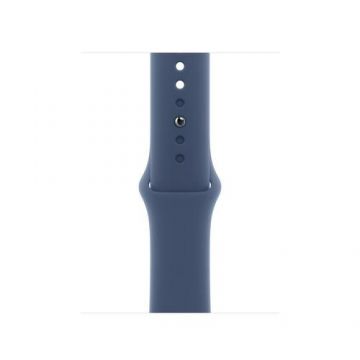 Curea Smartwatch Apple MXLE3ZM/A pentru Watch 42mm, Sport Band, S/M (Albastru)