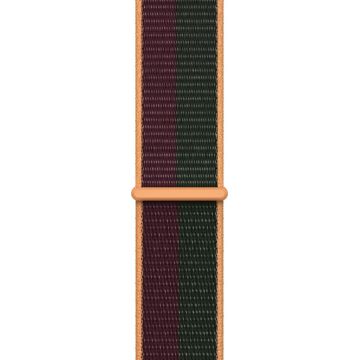 Curea Smartwatch Apple pentru Watch 41mm, Sport Loop, Regular (Rosu/Verde)