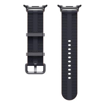 Curea Smartwatch Samsung Athleisure Band ET-SOL32SBEGEU, (Small/Medium) pentru Galaxy Watch8 (Negru)