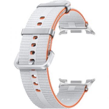 Curea Smartwatch Samsung Athleisure pentru Galaxy Watch8 / Watch8 Classic (M/L), Alb