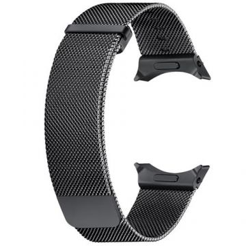 Curea Smartwatch Samsung GP-TYL305SAABW pentru Galaxy Watch 7 (40mm), Milanese Band, S/M (Negru)