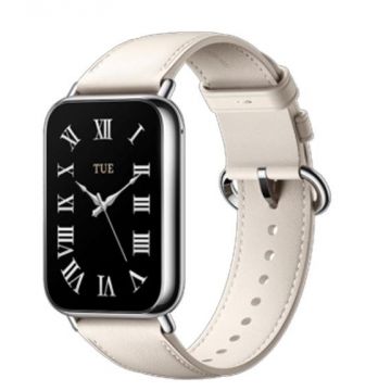 Curea Smartwatch Xiaomi BHR8015GL, Piele, pentru Redmi Watch 4 / Smart Band 8 Pro (Alb)