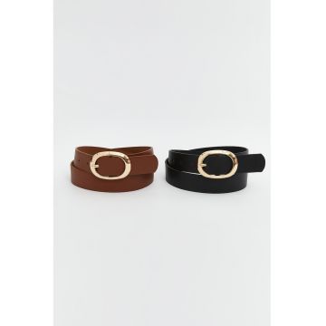 Set de curele din piele ecologica - 2 piese