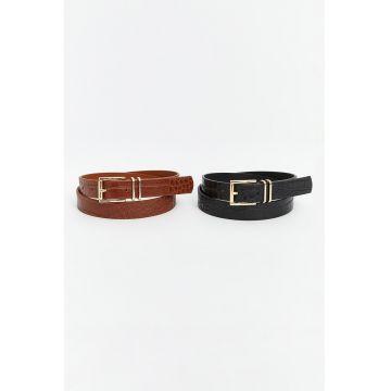 Set de curele din piele ecologica - 2 piese