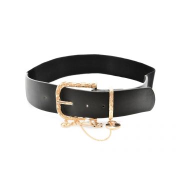 Curea ALDO neagra, CHARMEDBELT 970, din piele ecologica