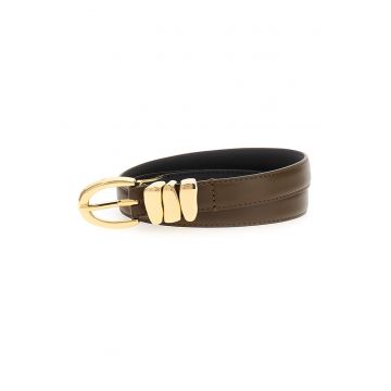 Curea din piele cu accesoriu metalic