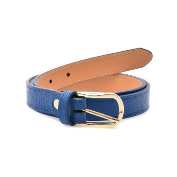 Curea EPICA albastra, F33, din piele naturala