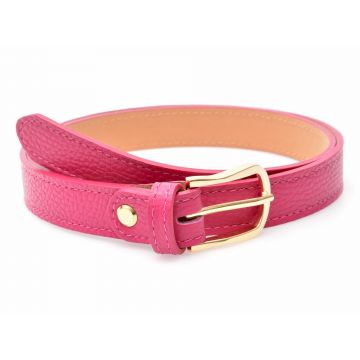 Curea EPICA fucsia, F33, din piele naturala