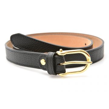 Curea EPICA neagra, F31, din piele naturala
