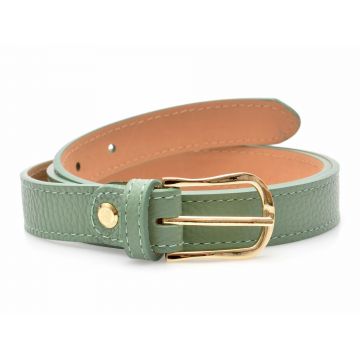 Curea EPICA verde, F33, din piele naturala