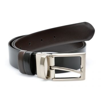 Curea LE COLONEL neagra, ORVIN, din piele naturala