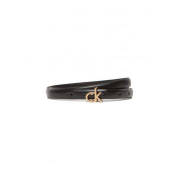 Curea skinny de piele cu catarama cu nit