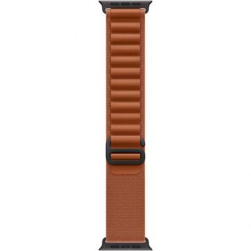 Curea Smartwatch Apple MG9F4ZM/A pentru Watch 49mm, Alpine Loop - Large - Black Titanium Finish (Maro)