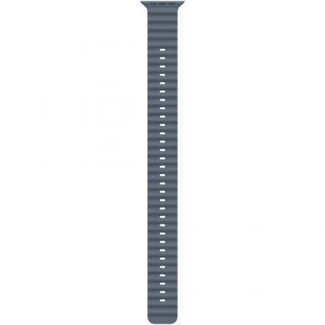 Curea Smartwatch Apple MGCE4ZM/A pentru Watch 49mm, Ocean Band Extension, Natural Titanium Finish (Albastru)