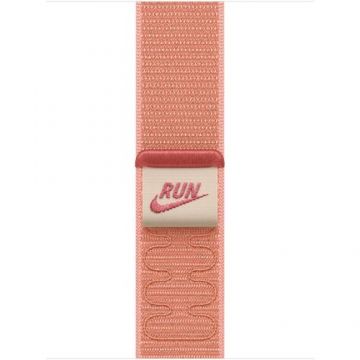 Curea Smartwatch Apple MGCR4ZM/A pentru Watch 40mm, Nike Sport Loop (Roz)